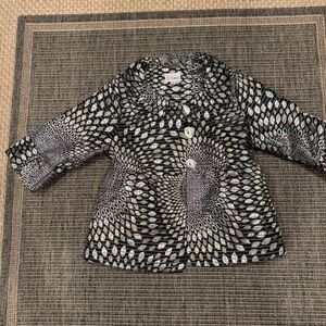 3 Sisters Monochrome Geometric Blazer